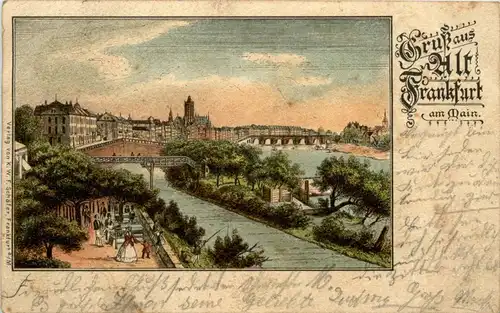 Gruss aus Alt Frankfurt - Litho -246578