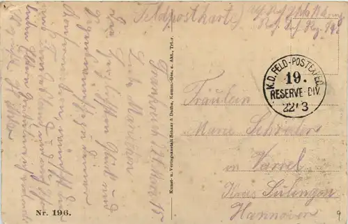 Hannonville sous les Cotes - Feldpost -247002