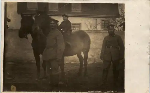soldaten mit Pferden - Feldpost -246742