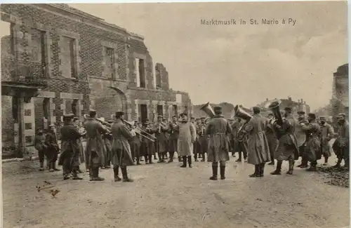 Marktmusik in St. Marie a Py - Feldpost -246618