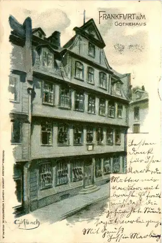 Frankfurt - Künstlerkarte - Litho -246094