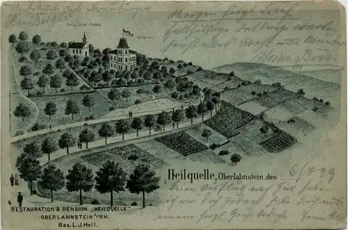 Oberlahnstein - Restaurant Heilquelle - Litho -253496