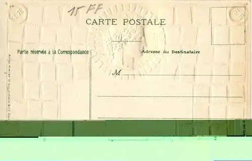 Paris - Le Dome des Invalides - Litho Prägekarte -17168