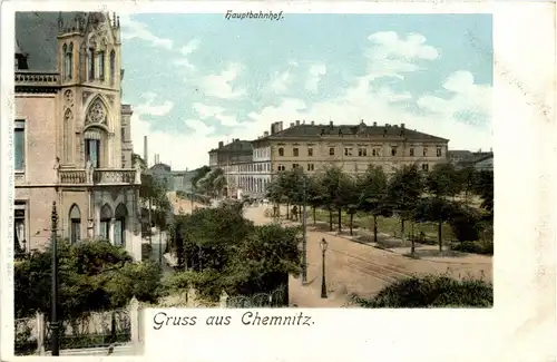 Gruss aus Chemnitz - Hauptbahnhof -253718