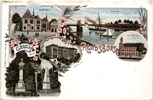 Gruss aus Rendsburg - Litho -247752