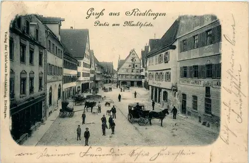 Gruss aus Riedlingen - Marktplatz -253760