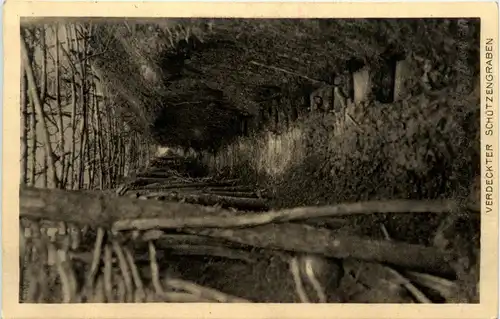 Verdeckter Schützengraben - Feldpost -246728