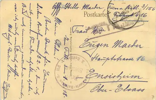 Verdeckter Schützengraben - Feldpost -246728