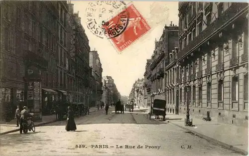 Paris - La Rue de Prony -17618