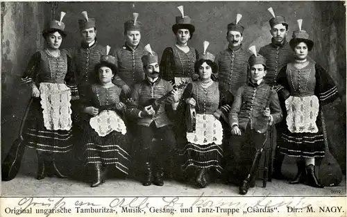 Ungarische Tamburitza Tanz Gruppe Csardas -247432