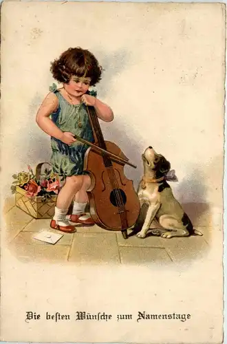 Namenstag - Kind Hund -246846