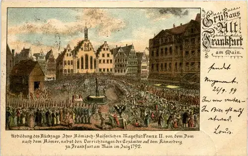 Gruss aus Alt Frankfurt - Litho -246572