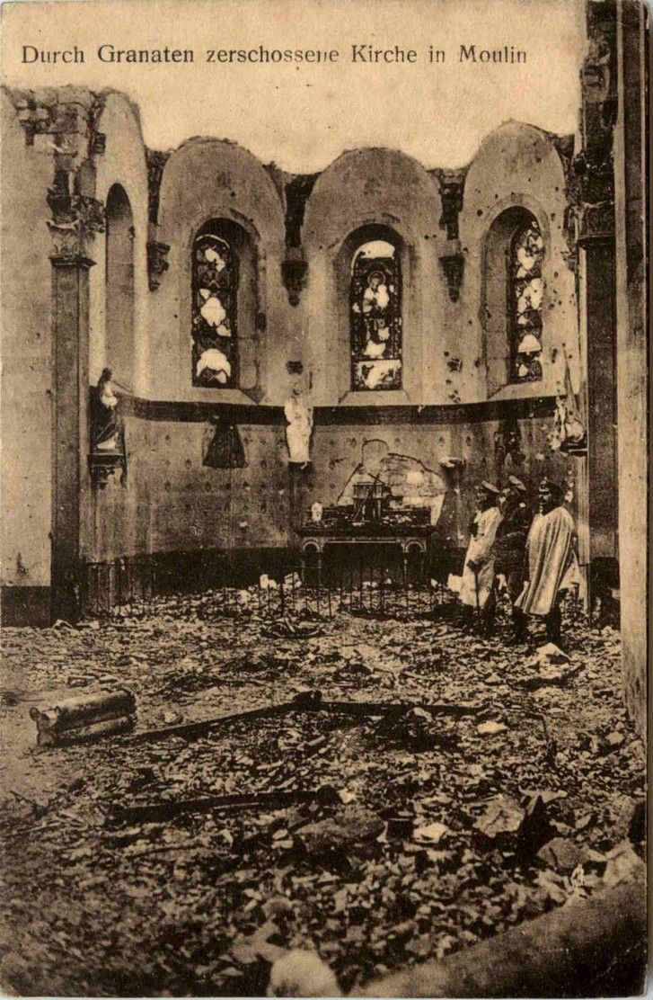 Moulin Zerschossene Kirche.. | Ansichtskarten günstig