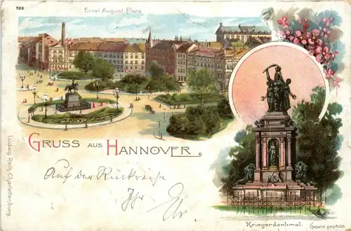 Gruss aus Hannover - Litho -248054