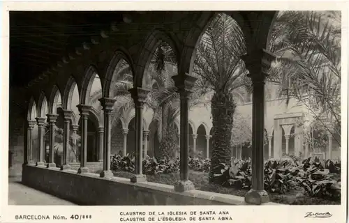 Barcelona - Claustro de la Iglesia de Santa Ana -19290