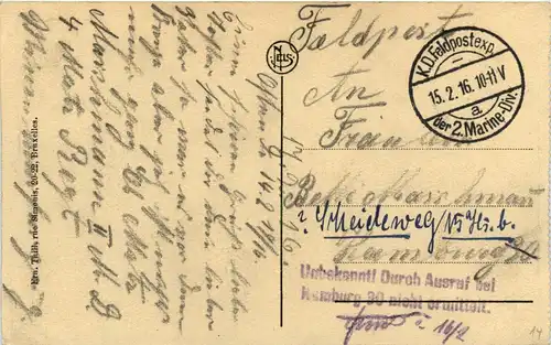 Combartzyde Village - Estaminet A la Belle vue - Feldpost -247660