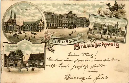 Gruss aus Braunschweig - Litho 1897 -248084