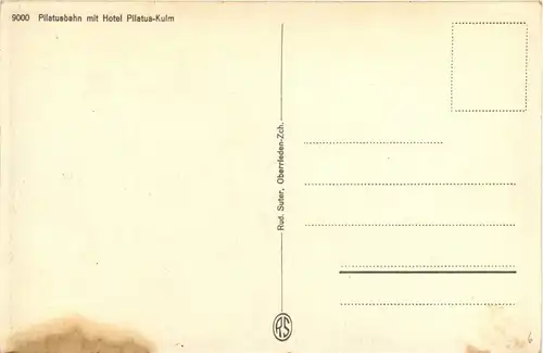 Pilatusbahn mit Hotel Pilatus Kulm -248494