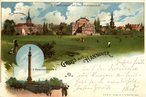 Gruss aus Hannover - Litho -248048