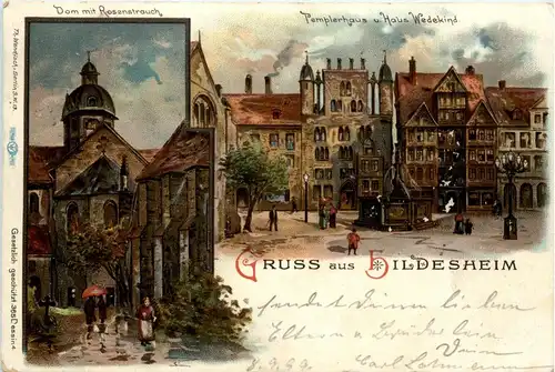 Gruss aus Hildesheim - Litho -248102