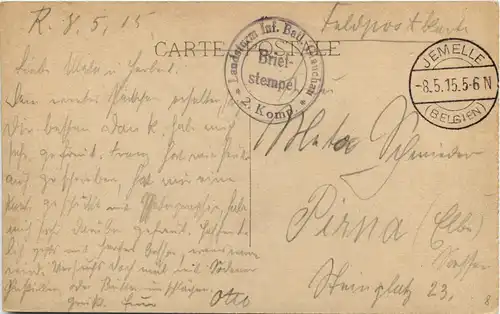 Namur - Rue Mathieu - Feldpost -247888