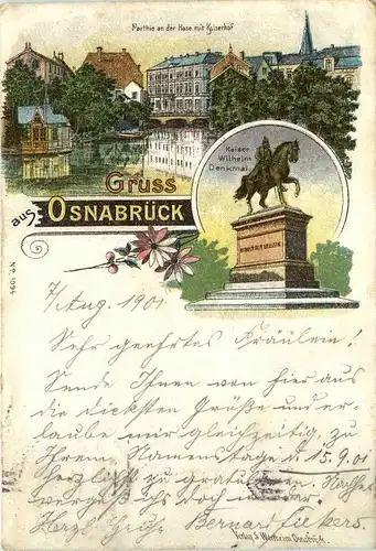 Gruss aus Osnabrück - Litho -248222