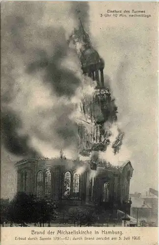 Hamburg - Brand der Michaeliskirche -249094