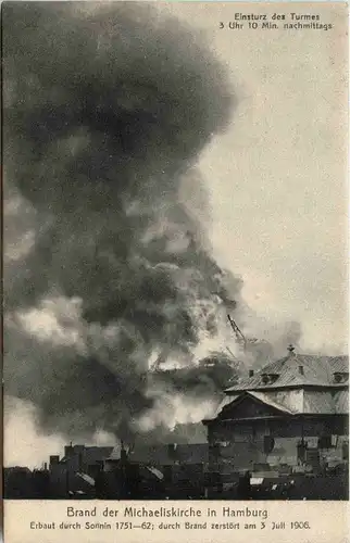 Hamburg - Brand der Michaeliskirche -249096