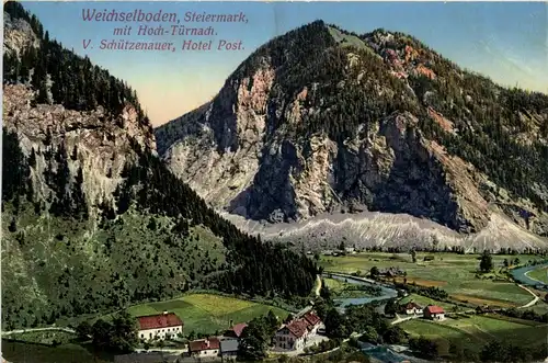Mariazell/Steiermark - Weichselboden mit Hoch-Türnach, Hotel Post -308126