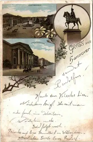 Gruss aus Hannover - Litho -248078