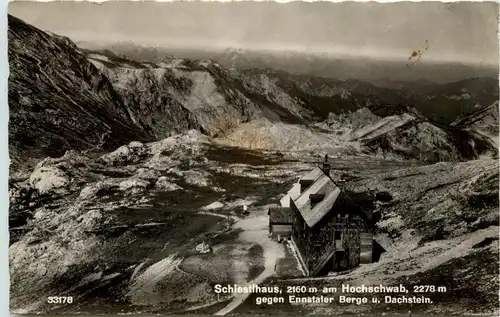 Mariazell/Steiermark - Hochschwab, Schiestlhaus gegen Ennstaler Berge u. Dachstein -308204