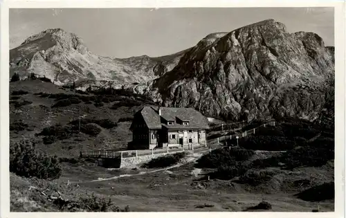 Mariazell/Steiermark - Hochschwab, Sonnschienhütte mit dem Ebenstein -308218