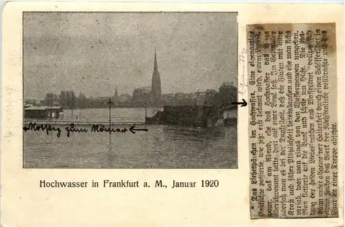 Hochwasser in Frankfurt 1920 -249562