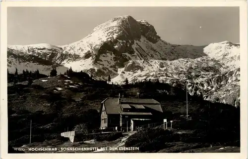 Mürzzuschlag/Steiermark - Hochschwab, Sonnschienhütte mit dem Ebenstein -308314