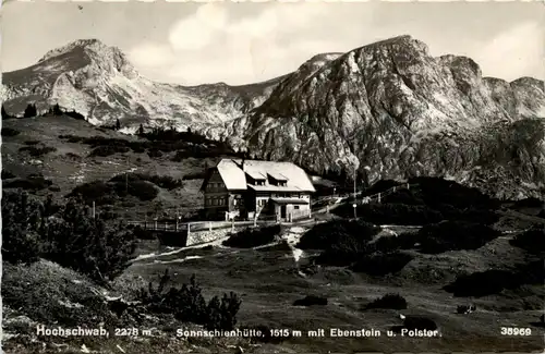 Mariazell/Steiermark - Hochschwab, Sonnschienhütte mit Ebenstein und Polster -308428