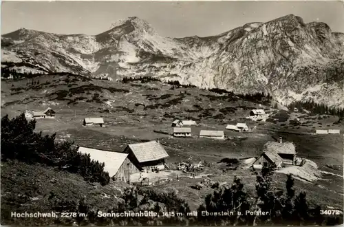 Mariazell/Steiermark - Hochschwab, Sonnschienhütte mit Ebenstein und Polster -308266