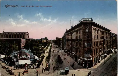 Hannover - Cafe Kröpcke und Georgstrasse -249092