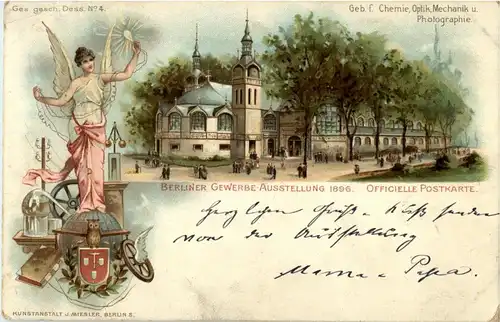 Berlin - Gewerbe Ausstellung 1896 - Litho -24194