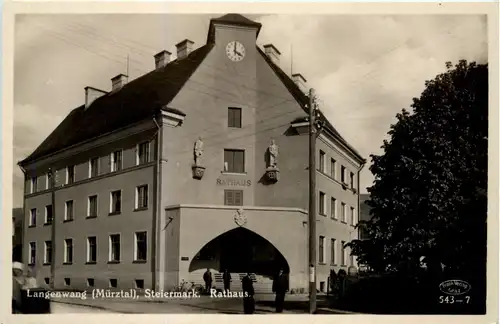 Mürzzuschlag/Steiermark - Langenwang im Mürztal, Rathaus -310398