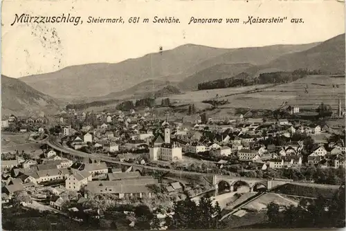 Mürzzuschlag/Steiermark - Mürzzuschlag - Panorama vom Kaiserstein aus -309590