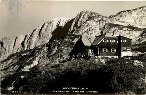 Mariazell/Steiermark - Hochschwab, Voisthalerhütte mit der Südwand -308258