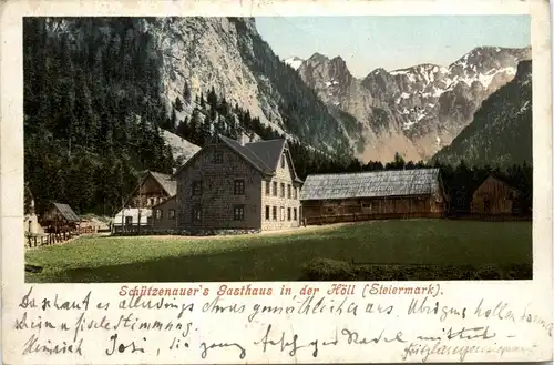 Mürzzuschlag/Steiermark - Schützenauers Gasthaus in der Höll -310452