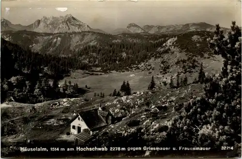 Mürzzuschlag/Steiermark - Häuselalm am Hochschwab gegen Griesmauer u. Frauenmauer -309988