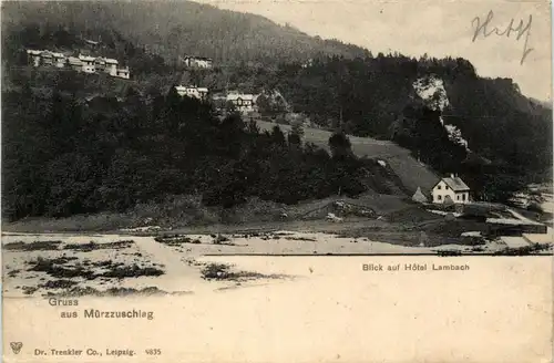 Mürzzuschlag/Steiermark - Mürzzuschlag - Blick auf Hotel Lambach -309548