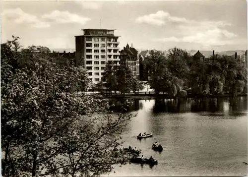 Karl-Marx-Stadt - Hochhaus am Schlossteich -266112