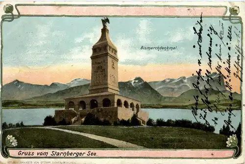 Starnberger See - Leoni - Bismarck Denkmal -266780