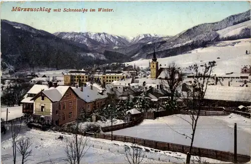 Mürzzuschlag/Steiermark - Mürzzuschlag - mit Schneealpe im Winter -310274