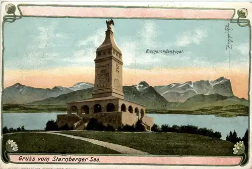Starnberger See - Leoni - Bismarck Denkmal -266784