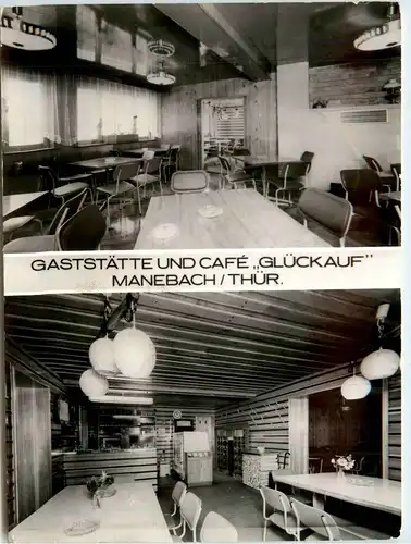 Manebach - Gaststätte und Cafe Glück auf -266378