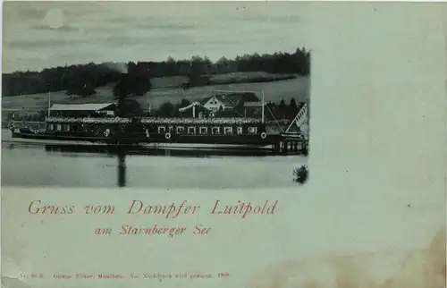 Gruss vom Dampfer Luitpold am Starnberger See -266928